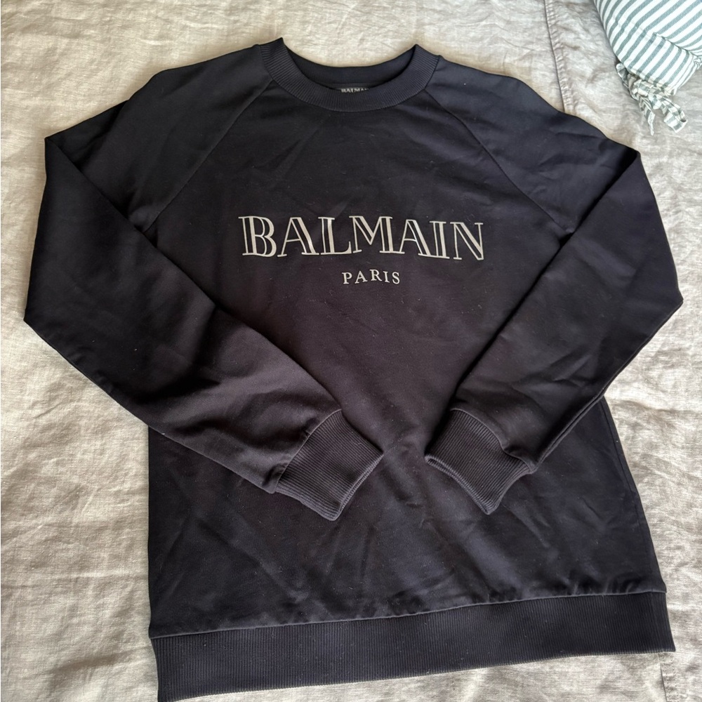 Balmain Black Crewneck Sweater